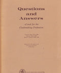 Watchmaking Questions And Answers Guide For Clockmakers cover showing title and authors' names.