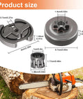 Beefed-Up 325-7T Sprocket And Clutch Drum Kit for Chainsaw Replacement Parts with needle bearing dimensions and chainsaw usage