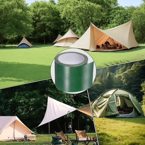 Tent Repair Tape Waterproof Nylon Adhesive Patch Heavy Duty Outdoor Mending Tape Quick Fix For Camping Tent Umbrella