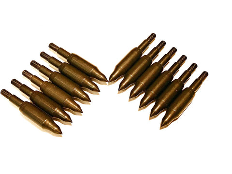 Screw In Field Points 9/32 Bullet Shape Steel 200 Grain 5/16 Inch Shaft With Standard Thread Pitch Made In USA