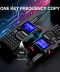 Tri-Band Ham Radio Long Range Handheld 10W Two Way Radio With UHF VHF 1.25M shown with key frequency copy feature