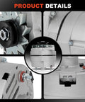 Detailed views of High Output One Wire Self Exciting Alternator Replacement ADR0335 For GM Chrome Finish Fits Chevy G30