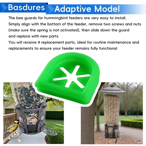 Get Those Perky-Pet 334-1SR Squirrel Be Gone Max Bird Feeders Running Smooth With Premium Replacement Feeding Ports In Kidney Bean Green. Essential Spare Parts For Wild Birds To Enjoy Safe, Easy Access To Food Sources Like A Natural Habitat. Durable And