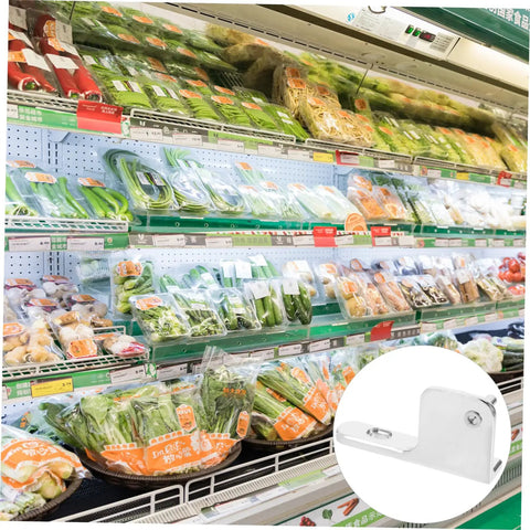 Heavy Duty Stainless Steel Refrigerator Door Hinge Assembly Replacement For Fridge And Freezer, shown in use at a supermarket