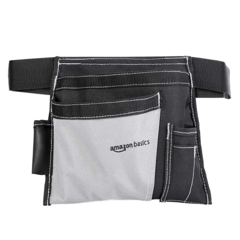 Heavy Duty Carpenter Apron With Five Pockets Adjustable 32 To 56 Inch Waist Durable Canvas Tool Belt For Carpenters Electricians And Construction Pros
