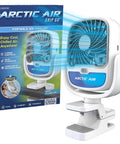 Cordless Personal Air Cooler With USB Charging 3 Speed Options Universal Clamp 360 Degree Swivel 5 Hour Battery