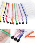 30 Pack Small Zipper Mesh Pouches With Label Pockets, A6 Size 6.3 by 4.7 Inches, multicolor, waterproof mesh zip bags for organization
