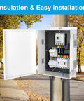 Outdoor Waterproof Electrical Junction Box Weatherproof Nema Enclosure Made From Durable ABS Plastic with Ventilated Design