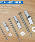 Beefy Heavy Duty Drywall Anchors Kit With One Eighth Inch Toggle Bolts, Two Hundred PCS, zinc-plated metal butterfly anchors