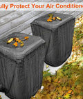 All Season Outdoor AC Unit Cover For Outdoor Condenser Protects Against Leaves Debris Cottonwood Fluff And Grass Clippings