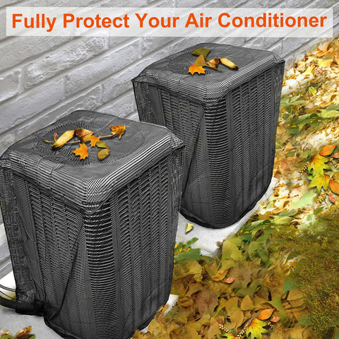 All Season Outdoor AC Unit Cover For Outdoor Condenser Protects Against Leaves Debris Cottonwood Fluff And Grass Clippings