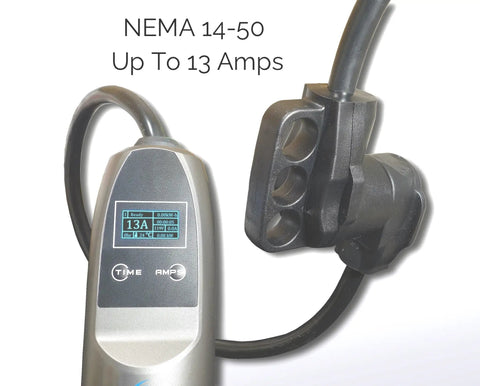 Nema 14-50 To 5-15P EV Charger Adapter Cord, 12 Inch Portable Electric Vehicle Charging Cable For Standard Household Outlets, Plug and display.