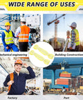 Collage of industrial scenes showing uses of 4 Pack 4 Foot Heavy Duty Polyester Endless Loop Round Lift Slings for hoist and towing.