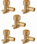Pex A Expansion Fitting Half Inch Female NPT Drop Ear Elbow Five Pack For PEX A Tubing Compatible With All Brands ASTM F1960 ANSI NSF 61 ASSE 1061 Certified
