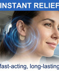80 Count Motion Sickness Patches For Travel On The Go Non Drowsy Relief Lasts 72 Hours Breathable Non Woven Fabric With Fresh Mint Scent Safe For Adults And Kids 4 Plus For Cruise Car Airplane And Other Travel applied behind ear on woman in car