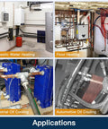 Water To Water Brazed Plate Heat Exchanger 16 Plate 316L Stainless Steel applications in heating and cooling systems