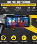 Portable Electric Hydraulic Rebar Cutter RC-16 With 5/8 Inch Capacity, 900W pure copper motor and fast cutting mechanism.