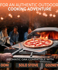 Oak Kiln Dried Five To Six Inch Mini Pizza Oven Logs Bundle 12 To 14 Lbs With Ten Natural Fire Starters in outdoor oven