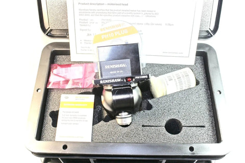 Top Tier Ph10mq Cmm Probe Head featuring Hella Precise 720 Repeatable Positioning in protective case with accessories.