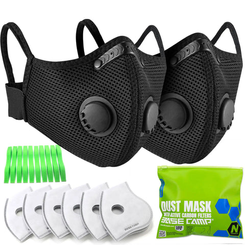 All Day Comfort Upgraded M Plus Dust Mask With Six Layer Filters And EAPI Filter Technology Reusable Respirator for job sites