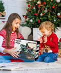 Kids opening Kids RC Plane Drone For Boys And Girls, Remote Control Airplane With LED Lights, 360 Flip Stunts, Green box