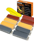 180 Pcs Mini Sanding Kit With Nine Grits From 80 To 1000 Sandpaper And Finger Sanding Blocks For Small Areas And Corners