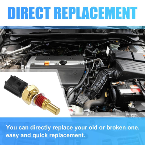 Top Tier Cylinder Head Temperature Sensor 8L3Z6G004A Slick Swap For Ford Crown Victoria 4 6 Liter V8 in engine bay with connector.
