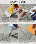 Step-by-step guide using Rock Solid Self Leveling Concrete Crack Filler Tough As Nails Heavy Duty Cement Repair Paste.