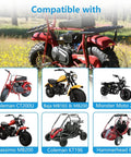 High Flow Air Filter Kit For Predator 212cc 196cc Mini Bike Go Kart 62mm Filter Fits Coleman CT200U And GX160 GX200 Clone Engines 5.5HP 6.5HP Replacement Air Intake Upgrade compatibility image featuring compatible mini bikes and go karts.