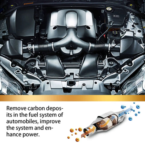 Engine with Catalytic Converter Cleaner 2 Pack For Gas And Diesel Cars Engine And Exhaust System Cleaner To Remove Carbon Buildup