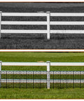 Tall Decorative Garden Fence 10 Pack 38 Inch High Metal Border Panels 10 Foot Long Rustproof No Dig Fence installed