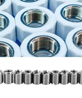 10 Piece Thread Repair Insert Kit For Cars And Machinery, Fix Stripped Threads Fast From M5x0.8 To M8x1.25, 0.4in Length, 303 Stainless Steel, Corrosion Resistant, Save Parts And Downtime With Easy DIY Install.