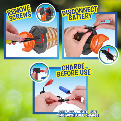Setup steps for 4 Feet Tall Bubble Machine With Lights And Music For Outdoor Parties, Rechargeable Bubble Blower With Wand.