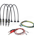 Four SP10 digital probes with test wires for quick multisignal readouts on your electronics workbench, flexible and stable design