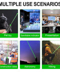 Beast Bright Long Range Green Beam Flashlight USB Rechargeable Tactical Light multiple use scenarios: pet toy, sandtable, hiking.