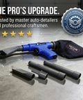 Dual Action Pneumatic Vacuum And Air Blow Gun With 6 Attachments 150 PSI Power For Auto Shop Cleaning Heavy Duty Tool