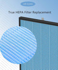 Close-up of 2-Pack 10L Pro True HEPA Filter Replacement Kit showing blue filter texture for Airmax 10L Pro and Aiibot A300 Purifiers