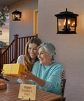 Outdoor Solar Lanterns Waterproof Hanging Lights for Garden Patio Lawn Pathway and Wall Flickering Ambience Durable IP65