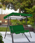 Patio Swing Canopy Replacement Top Cover Set For Porch Swing Blue Sun Shade 190T Oxford Cloth Waterproof Tear Resistant
