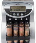 Heavy Lifter Electric Usd Coin Counter And Sorter With Dual Row Sorting Four Hundred Coin Hopper and digital display.