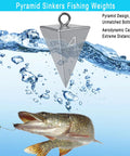 4 Oz Sinkers For Surf Fishing And Catfishing, Heavy Duty Lead Weights That Lock In On Rough Bottoms To Keep Bait From Drifting