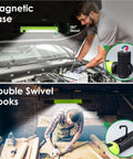 Mechanic using Third Gen LED Work Light For Mechanics, Beast Mode 3200 Lumens Under Hood Brightness, Rechargeable 6000mAh Magnetic Bar With Hooks