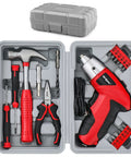 19-Piece 3.6V USB Cordless Power Screwdriver Kit For Home DIY Rechargeable Electric Screwdriver Set with hand tools in case