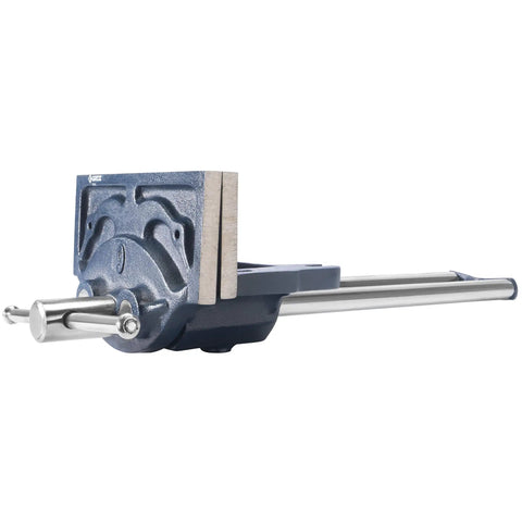 Rapid Action 9 Inch Woodworking Vise With Thirteen And A Half Inch Jaw Opening, slide jaw engage, cast iron, toe-in jaws