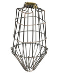 Sharp Bronze Metal Wire Cage Guard For Pendant Lamps With Badass Build Quality And Fly Design No Sweat Setup For Creative Lighting Projects And Chic Ceiling Lamp Shields, seven-inch open steel design.
