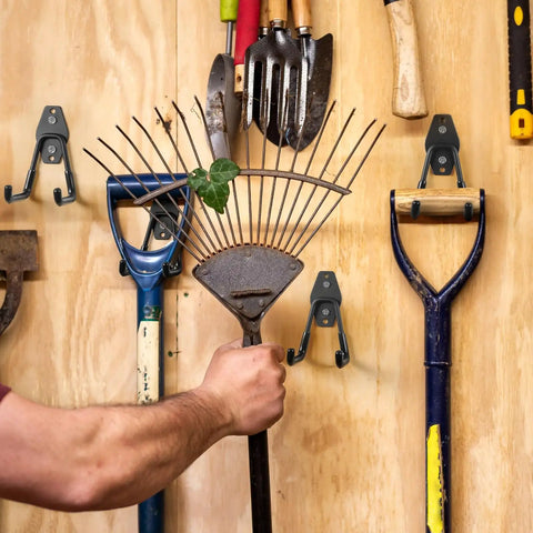 Heavy Duty Garage Hooks 20 Pack Steel Wall Mount Hooks With Anti Slip Coating holding tools in garage