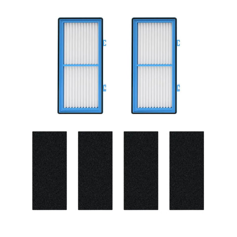 AER1 Compatible Filter Replacement For Holmes HAPF30AT Air Purifier with HEPA filters and carbon sheets, size 1.2 x 10 x 4.6 inches.