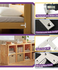 Top Tier Stainless Steel T Brackets For Wood Shelving And Home Repairs Rust Resistant Corner Bracket Mending Plates With Hand Brushed Finish Heavy Duty Workhorse 8 Pack close-up of sturdy L brackets in use on furniture