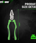Six Inch Pro Grade Screw Extractor Pliers With Non Slip Jaws And Linesman Grip Heavy Duty Wire Cutter Crimper And Stripper