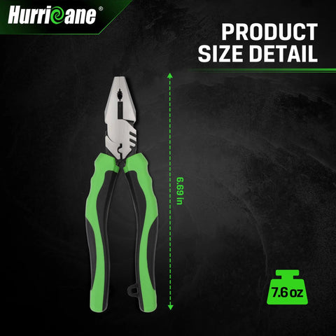 Six Inch Pro Grade Screw Extractor Pliers With Non Slip Jaws And Linesman Grip Heavy Duty Wire Cutter Crimper And Stripper